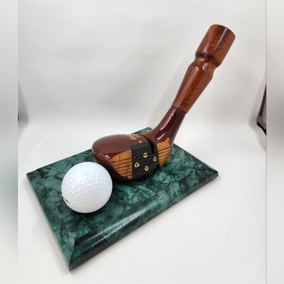 Vintage Spalding Top-Flite Golf Club Hogan ball Business Card And Pen holder - Picture 3 of 13